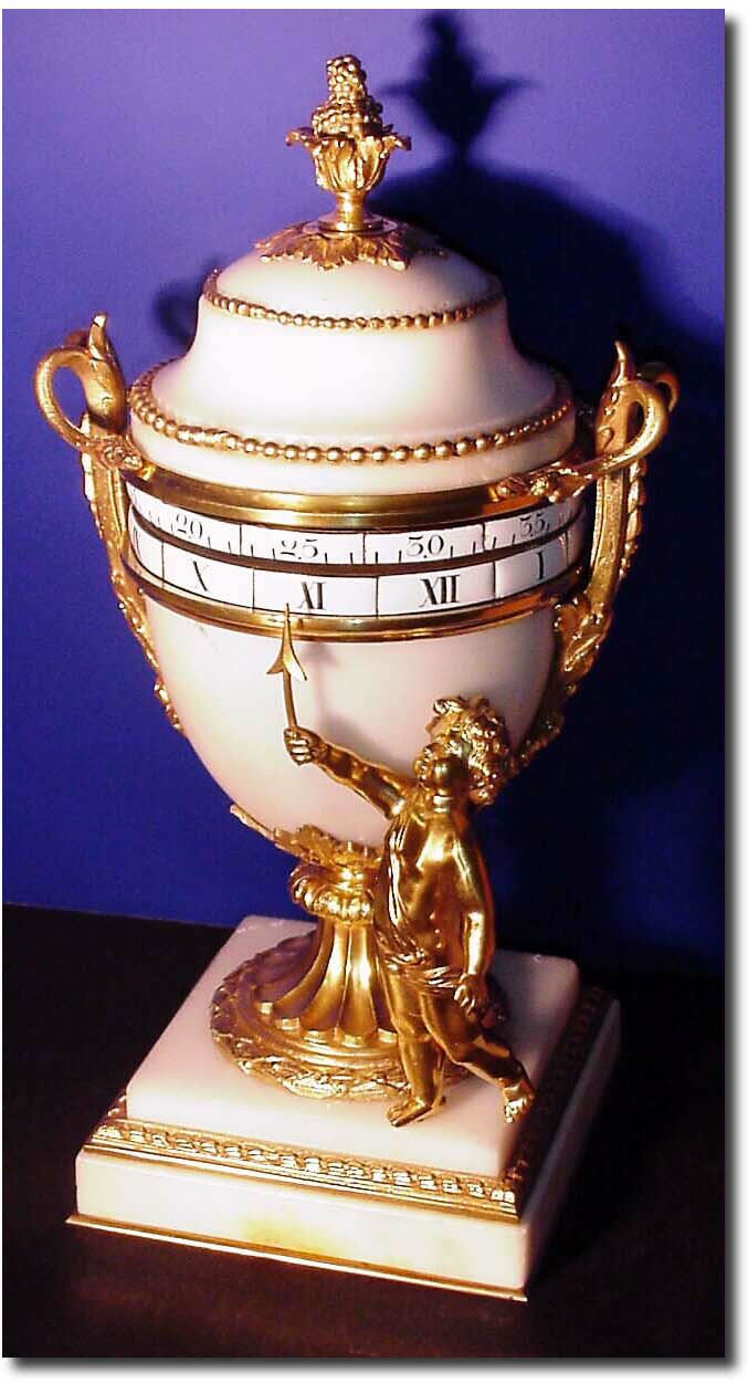 C.1890, French, Annular Dial Urn clock in good restored condition. — Antique Clocks Price Guide