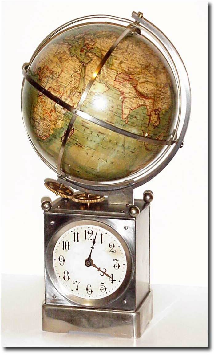 C.1900, German, Musical Globe Clock. — Antique Clocks Price Guide