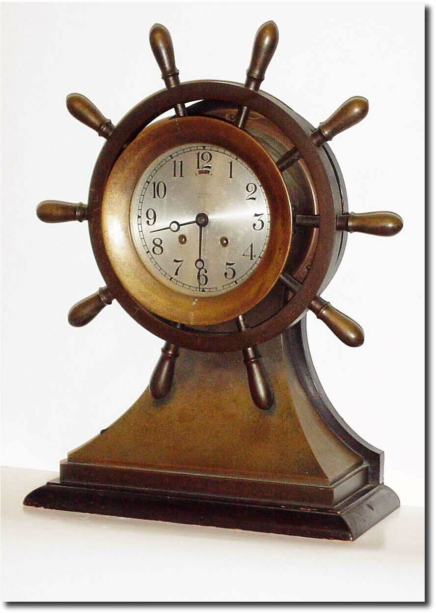 C.1923, Chelsea for Tiffany and Co.,, New York, Yacht Wheel, with 6' dial. — Antique Clocks Price Guide