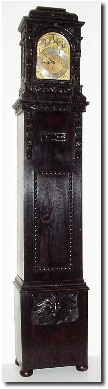 C.1890, English, 3-Fusee Bracket Clock on base. — Antique Clocks Price Guide