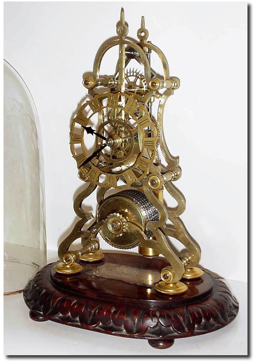 C.1861 (dated), Presentation Skeleton Time-piece, English. — Antique Clocks Price Guide