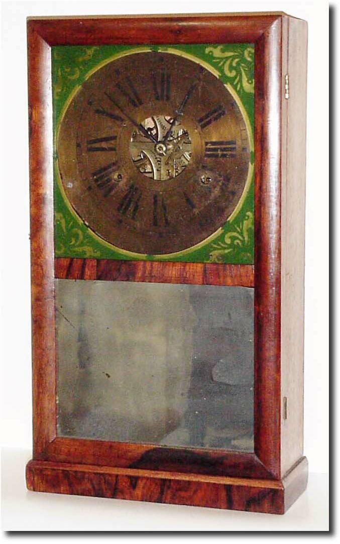 C.1848, Smith and Goodrich, Bristol, Conn., unusual box clock with 30 hour time and strike fusee movement. — Antique Clocks Price Guide