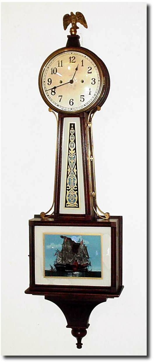 C.1928, New Haven "30 Day Willard' Banjo in good original condition. — Antique Clocks Price Guide