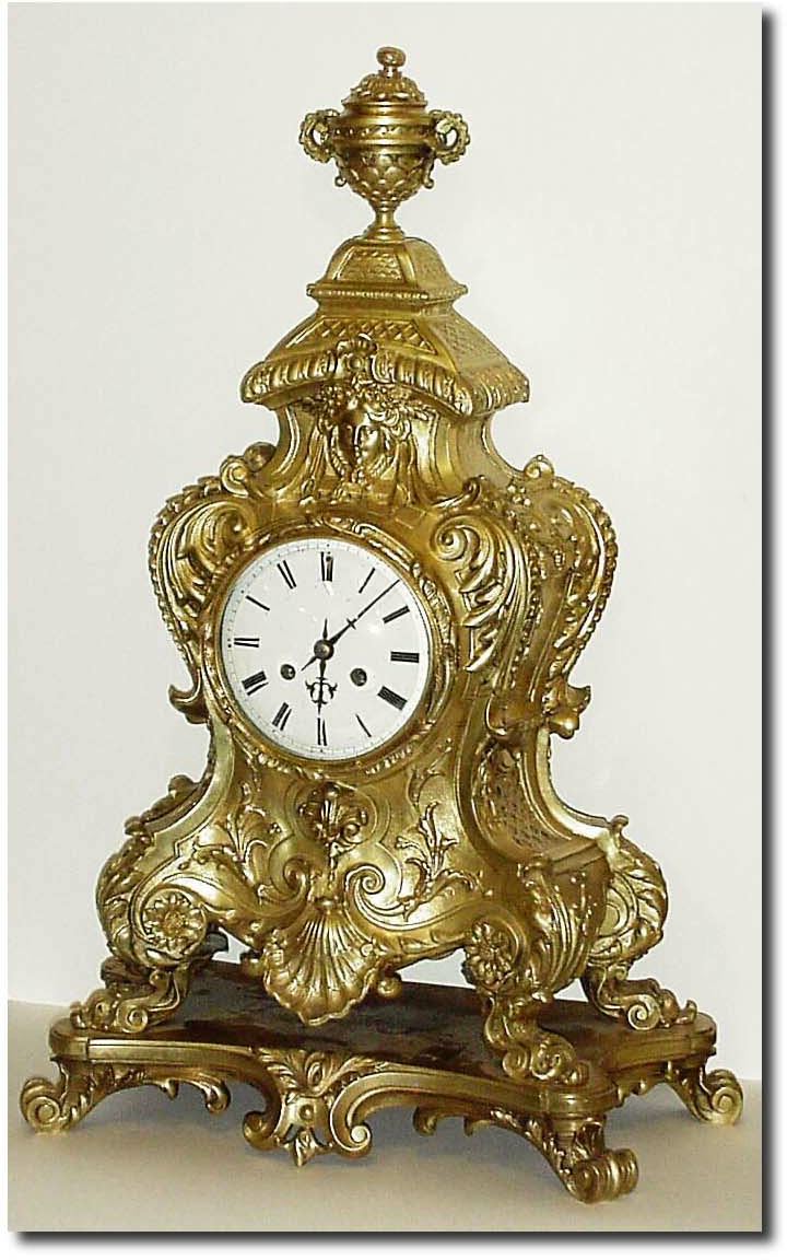 C.1880, French, A Large Bronze Mantel clock, in the Louis XVI style, with an integral base. — Antique Clocks Price Guide