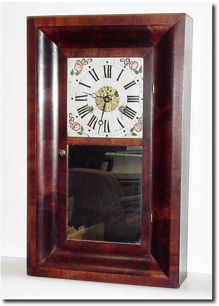 C.1850, Daniel Pratt, Jr., Reading, Mass label on a Connecticut 30-hour brass works OG. — Antique Clocks Price Guide