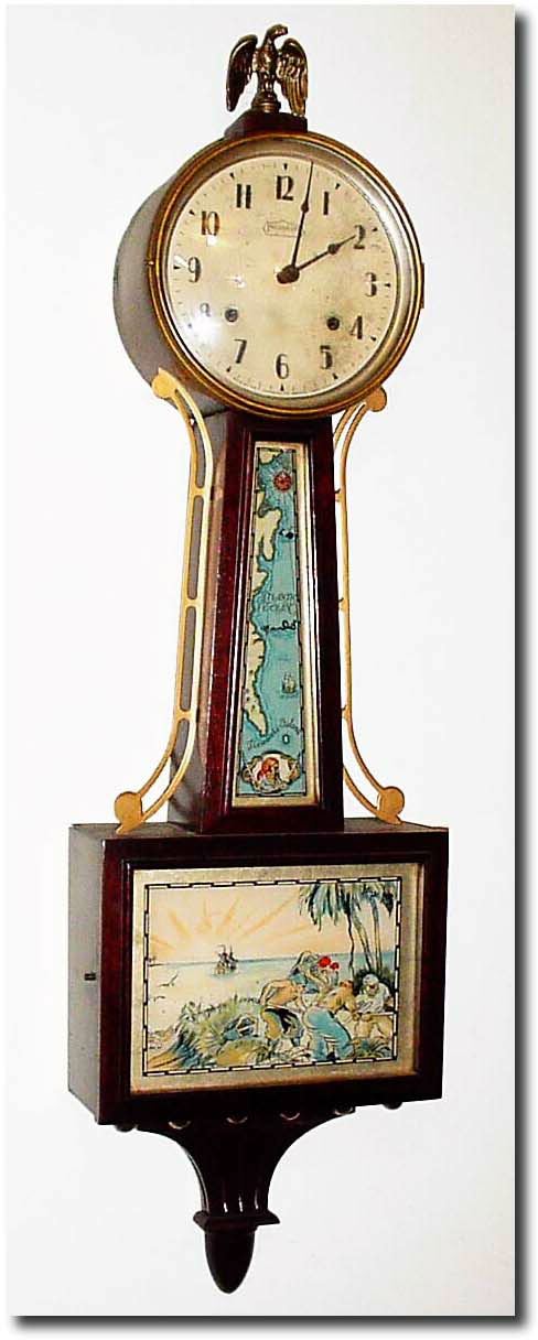 C.1930, E. Ingraham, "Treasure Island' Banjo in good, as-found condition. — Antique Clocks Price Guide