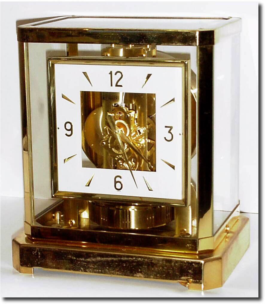 C.1966, Swiss, Le Coultre, "Atmos' Self winding clock, "runs on air'. — Antique Clocks Price Guide