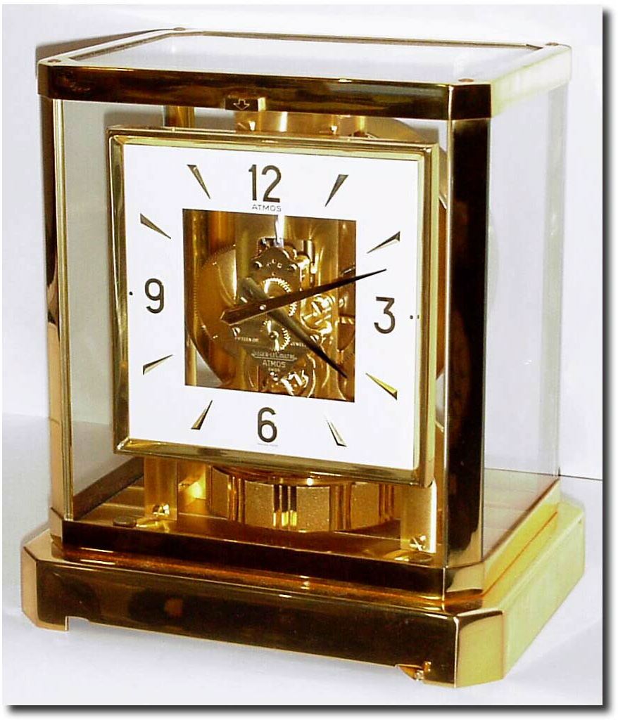 C.1979, Swiss, Le Coultre, "Atmos' Self winding clock, "runs on air'. — Antique Clocks Price Guide