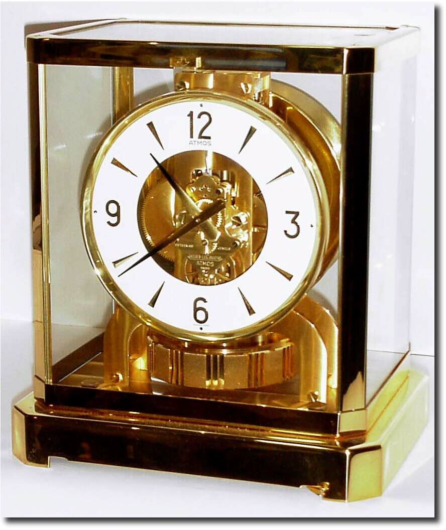 C.1980, Swiss, Le Coultre, "Atmos' Self winding clock, "runs on air'. — Antique Clocks Price Guide