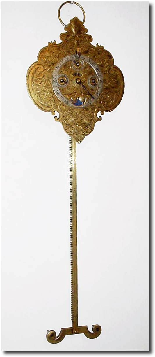 C.1880, German, a 19th Century Reproduction of a 17th century complicated gravity or "rack' clock. — Antique Clocks Price Guide