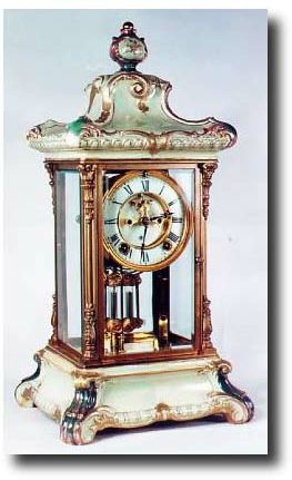 C.1904, Ansonia "Crystal Regulator No.3" — Antique Clocks Price Guide