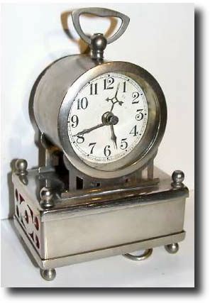 C.1900, The India Ivory Co., Providence, RI, a musical alarm clock — Antique Clocks Price Guide