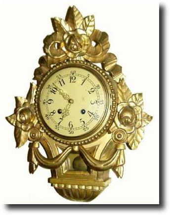 C.1947, Swedish, Westerstrand Urafabrik, Toreboda, gilt wood cartel clock — Antique Clocks Price Guide