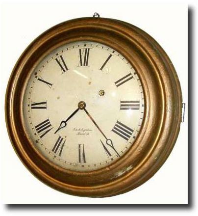C.1855, E. and A. Ingraham, Round Dial clock — Antique Clocks Price Guide