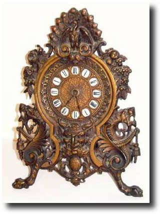 C.1875, F. Kroeber, New York, cast bronze alarm clock — Antique Clocks Price Guide