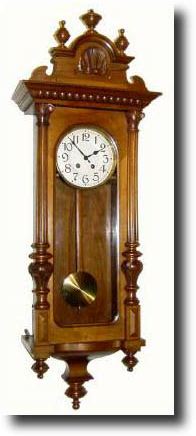 C.1905, Swiss, Japy Freres, Walnut Wall regulator — Antique Clocks Price Guide