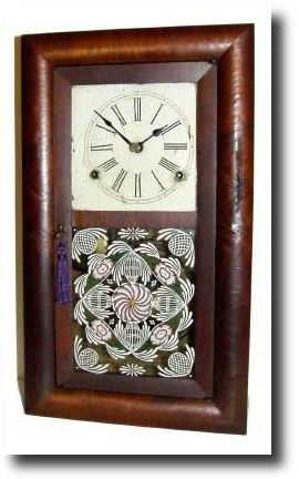 C.1850, Smith and Goodrich, Bristol, Conn, Sub-mini 30 hour round band — Antique Clocks Price Guide