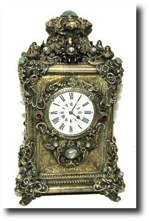 C.1910, Swiss, a Ladies Musical Boudoir clock, — Antique Clocks Price Guide