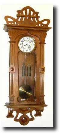 C.1907, Gustav Becker, Art Nouveau 2-Wt wall clock — Antique Clocks Price Guide