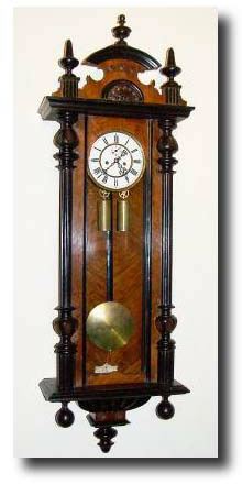 C.1895, German "Regulator Germania" 2-Weight Wall clock — Antique Clocks Price Guide