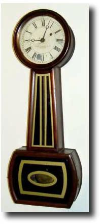 C.1895, Daniel Pratt's Son, Boston, weight banjo, with restorations. — Antique Clocks Price Guide