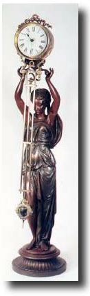 C.1900, Ansonia, Unusual Large Swing clock — Antique Clocks Price Guide