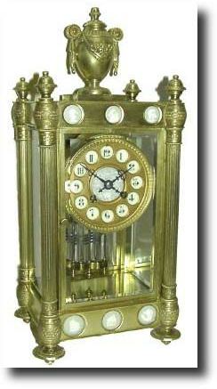 C.1900, French, for J. E. Caldwell, Crystal Regulator, — Antique Clocks Price Guide
