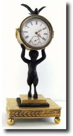 C.1875, Small Bronze Figure of Puck or 'Goat Boy' — Antique Clocks Price Guide