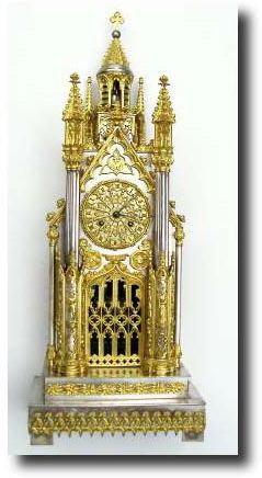 C.1840, French, Louis-Philippe, Cathedral form clock, — Antique Clocks Price Guide