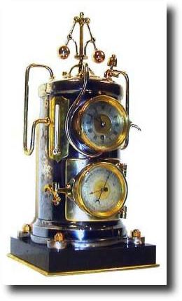C.1890, French "Vertical Steam Boiler" — Antique Clocks Price Guide