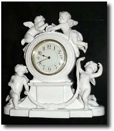 C.1910, English, Copeland's SPODE porcelain china clock. — Antique Clocks Price Guide
