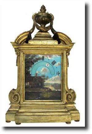 C.1870, French, Planchon, Palais Royal, an unusual giltwood Italian-style mantel clock. — Antique Clocks Price Guide