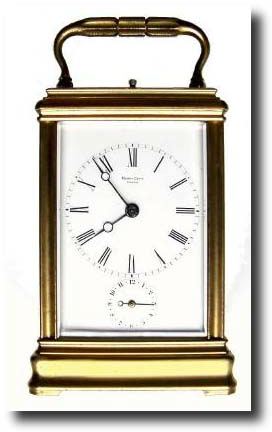 C.1885, French, Drocourt, Paris, for Henry Capt, Geneve, brass cased carriage clock, — Antique Clocks Price Guide