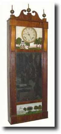 C.1818, Joseph Ives, Bristol, a Connecticut Mirror clock — Antique Clocks Price Guide