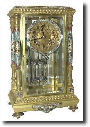 C.1895, French, Fancy Crystal Regulator, — Antique Clocks Price Guide