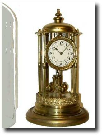 C.1935, German, Jahresuhrenfabrik, Year Running "Louvre" model — Antique Clocks Price Guide