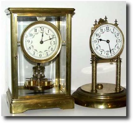 (Lot of 2) C.1910, German, Jahresuhrenfabrik, 400-Day Crystal Regulator — Antique Clocks Price Guide