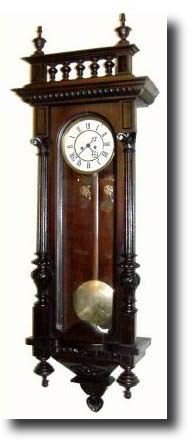 C.1880, German, Gustav Becker, 2-Weight wall clock in the Viennese style. — Antique Clocks Price Guide