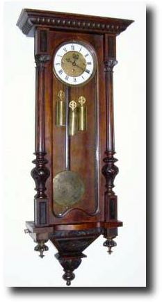 C.1880, German, Gustav Becker 3-weight grand sonnerie regulator, as-found. — Antique Clocks Price Guide