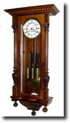 C.1885, German, Gustav Becker, 3-Weight grand sonnerie wall regulator, as-found. — Antique Clocks Price Guide