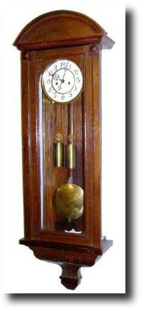 C.1910, German, Gustav Becker, 2-Weight wall regulator in oak, as-found. — Antique Clocks Price Guide