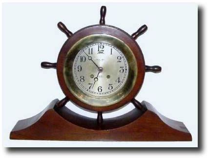 C.1942, Chelsea Clock Co., "Chelsea" model ship's strike wall clock, — Antique Clocks Price Guide