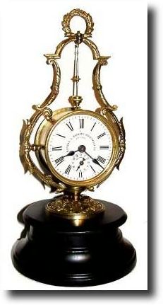 C.1890, French, Conical (rotary) Pendulum alarm clock — Antique Clocks Price Guide