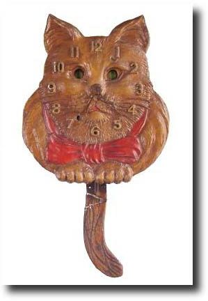 C.1950, Lux Clock Mfg., "Cat" clock — Antique Clocks Price Guide
