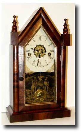 C.1870, Waterbury Clock Co., "Small Gothic, V.P." — Antique Clocks Price Guide