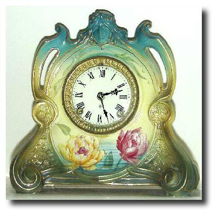 C.1900, Ansonia Royal Bonn "La Chapelle", — Antique Clocks Price Guide