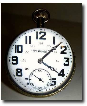 C.1900, Swiss, 8-day, stem set, paperweight clock. — Antique Clocks Price Guide