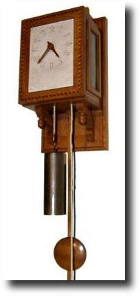 C.1933, Charles Alvah Smith, Brattleboro, Vermont, 8-day, wood works wall clock, — Antique Clocks Price Guide