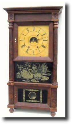 C.1835, R. and J.B. Terry (Samuel's sons), 8-day weight driven shelf clock. — Antique Clocks Price Guide