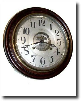 C.1920, Japan, "ANGEL CHRONO-METER", round dial clock — Antique Clocks Price Guide